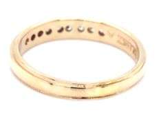 14kt Yellow gold 0.25ctw channel set diamond band