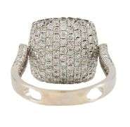 Effy 2.50ctw Black and White Cushion Shaped Double Side Flip Ring in 14K