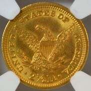 Super Gem BU 1904 US $2.50 Liberty Gold Piece. NGC MS65