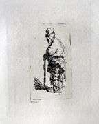 Extremely Rare and Collectible Antique Etching After Rembrandt, c. 1880