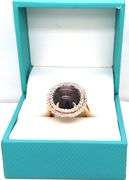 Dazzling Rare Natural Unheated 15.20CTW Cabochon-Cut Star Ruby & Round Brilliant Cut White Sapphire 