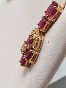 Magnificent pair of Ruby and diamond in Silver – EGL Certified