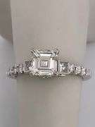 certified brand new 14k white gold diamond engagment ring