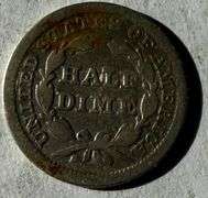1853 Arrows Half Dime
