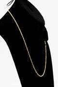 14K Yellow Gold 2.4mm Solid Rope Chain 20 Inch