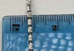 925 Sterling Silver Shimmering Ice Barrel Chain Necklace