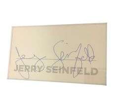 Seinfeld Cast Plus Larry David Autographed Custom Cut Photo Display