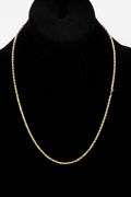 14K Yellow Gold 2.4mm Solid Rope Chain 20 Inch