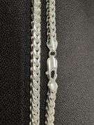 Sterling Silver Men's Franco Chain 4.6mm Solid 925 Italy New Necklace 20"