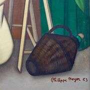 "Boy at Street Market" by Philippe Noyer (1917-1985)