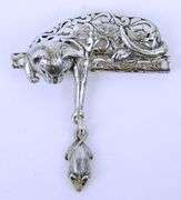 Jezlaine Sterling Cat & Mouse Brooch