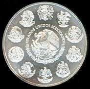 One Ounce 2000 Mexican “Onza Pura” Silver Round