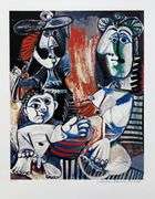 Highly Collectible Limited Edition Pablo Picasso, Small Child With Two Women