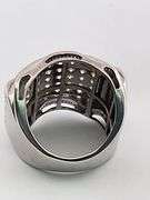 MEN'S CERTIFIED 14K WHITE GOLD DIAMOND RING