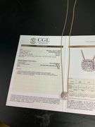 CERTIFIED BRAND NEW 18K ROSE GOLD NECKLACE WITH DIAMOND PENDANT