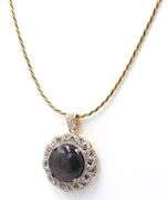 Stunning Brand New European Colossal Round Cabochon-Cut 35.61CTS Star Ruby & 2.02CTW Sapphire Gemsto