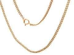 Strong 14K YG Standard Link Pendant Necklace