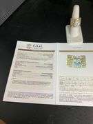 CERTIFIED BRAND NEW 18K GOLD DIAMOND ENGAGEMENT RING 9.10 CRATS