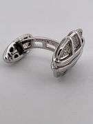 CERTIFIED BRAND NEW  18k white gold Di Modolo cufflinks with diamonds.