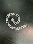 certified brand new men's diamond cuban link bracelet