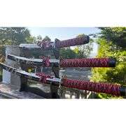 Three Japanese Samurai Sword Set Katana Wakizashi Tanto Full Tang