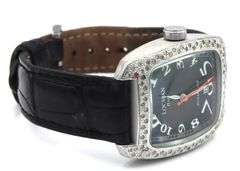 Locman diamond pave 32mm quartz black dial watch