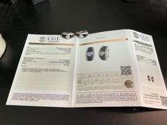 CERTIFIED 18K WHITE GOLD DIAMOND STUD EARRINGS