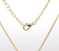 Tiger of eye cross pendant on chain