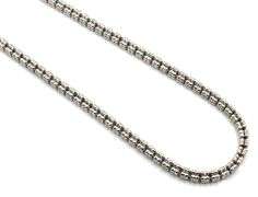 Set of Italian 925 sterling silver popcorn necklace and bracelet