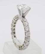 GIA Certified 4.04CTW Earth Mined Round Diamond Ring