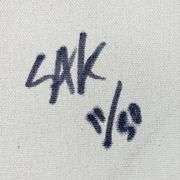 "He Who Casts the First Stone" by Steve Kaufman (1960-2010)