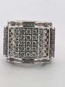 MEN'S CERTIFIED 14K WHITE GOLD DIAMOND RING