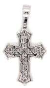925 Sterling silver cubic zirconia cross pendant