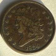 1834 Half Cent