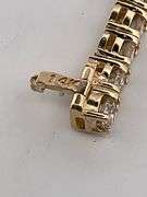 CERTIFIED 12.00 CARATS NATURAL DIAMONDS TENNIS BRACELET , 14K GOLD