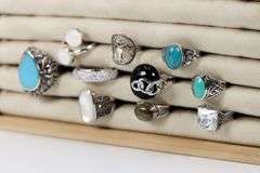 Sterling Silver Curated Ring Assortment Various Sizes & Styles (10 Ring Lot)