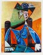 Pablo Picasso, Seated Woman In An Armchair, Hand Signed by the Estate
