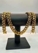 230.3 Grams 18 Kt. Gold Plated Curb Link Necklace