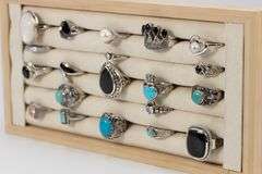 .925 Sterling Silver Curated 20 Ring Lot Various Sizes & Stones
