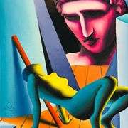 "Gaze of the Timeless" by Mark Kostabi