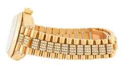 Rolex President 69178, 26mm, Aftermarket Diamond Dial and Bracelet, 18K Ladies Watch