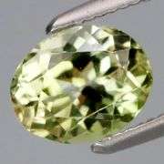Eye clean and full of sparkle! 1.28ct yellow green Tourmaline!