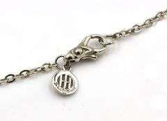 John Hardy classic chain 7 bamboos link station black spinel long necklace