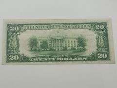 1929 $20 National Banknote, Federal Reserve Bank Of Philadelphia