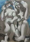 Picasso Au Baiser d'Avignon Lithograph from 1972 Portfolio