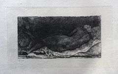 Extremely Rare and Collectible Antique Etching After Rembrandt, c. 1880