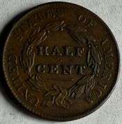 1828 13 Stars Half Cent