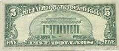 $5 Uncirculated 1934 D Silver Certificate.