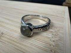 Sterling Silver Labradorite Ring Size 10