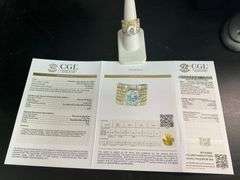 CERTIFIED BRAND NEW 18K GOLD DIAMOND ENGAGEMENT RING 9.10 CRATS